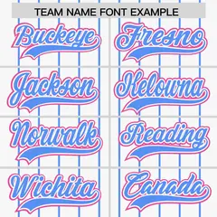 White Powder Blue Gradient Stripe Sleeves Baseball Jersey 3