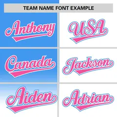 White Powder Blue Half Gradient Authentic Baseball Jersey 3