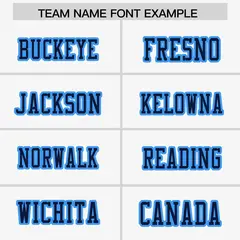 White Powder Blue-Navy Raglan Side Pattern Football Jersey 3