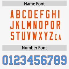 White Powder Blue-Orange Raglan Side Pattern Football Jersey 4