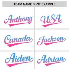White Powder Blue-Pink Gradient Varsity Full-Snap Raglan Baseball Jacket 3