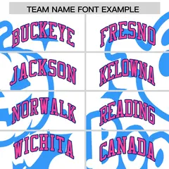 White Powder Blue Pink Halloween Bats Pumpkins Ghost Letterman Jacket 3