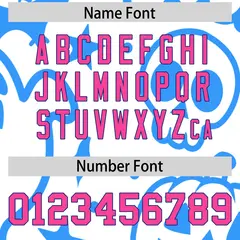 White Powder Blue Pink Halloween Bats Pumpkins Ghost Letterman Jacket 4