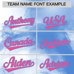 White Powder Blue Pink Skeleton Graffiti Baseball Jersey 3