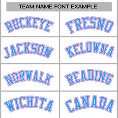 White Powder Blue Raglan Sleeves Full-Snap Varsity Letterman Jacket 5