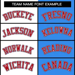 White Powder Blue Red Two Tone Split Varsity Full-Snap Letterman Jacket 5