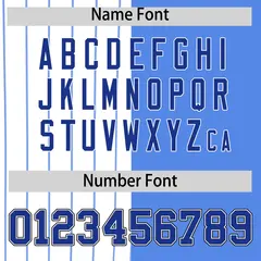 White Powder Blue Royal Pinstripe Raglan Baseball Jersey 4