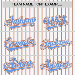 White Powder Blue Tricolor Stripe Fashion Baseball Jersey 3