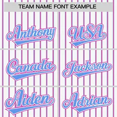 White Powder Blue Tricolor Stripe Fashion Baseball Jersey 3