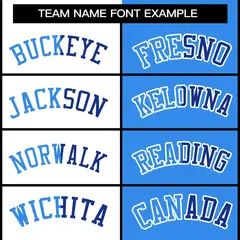 White Powder Blue Two Tone Split Varsity Full-Snap Letterman Jacket 5