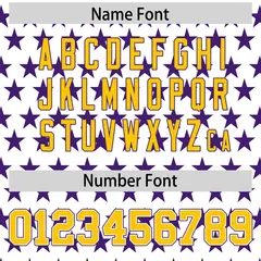 White Purple American Flag Graffiti Baseball Jersey 4
