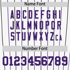 White Purple and Gray Bi-Color Stripes Baseball Jersey 4