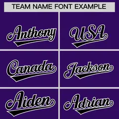 White Purple Black Short Sleeve Full-Snap Varsity Jacket 5