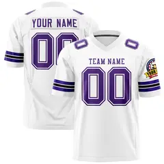 White Purple Classic Authentic Football Jersey