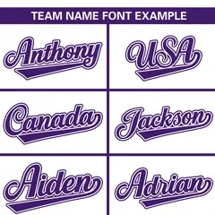 White Purple Color Block Raglan Sleeves Baseball Jersey 3