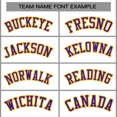 White Purple-Gold Classic Varsity Full-Snap Letterman Jacket 5
