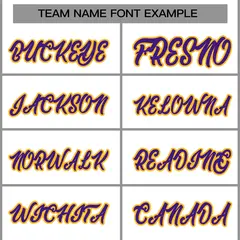 White Purple-Gold Classic Varsity Full-Snap Letterman Jacket 5