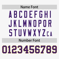 White Purple-Gold Color Block Authentic Baseball Jersey 4