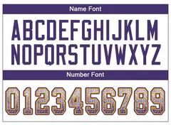 White Purple-Gold Drift Fashion Mesh Football Jersey 3