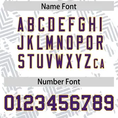 White Purple-Gold Graffiti Line Authentic Football Jersey 4