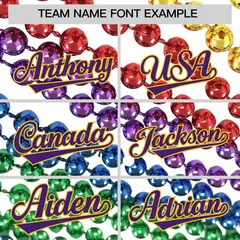 White Purple Gold Graffiti Mardi Gras Baseball Jersey 4