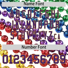 White Purple Gold Graffiti Mardi Gras Baseball Jersey 5
