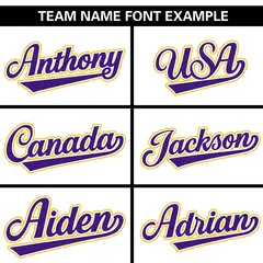 White Purple-Gold Raglan Full-Snap Letterman Baseball Jacket 3