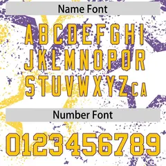 White Purple-Gold Star Pattern Authentic Football Jersey 4