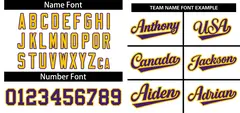 White Purple-Gold Stripe Raglan Baseball Jersey 3