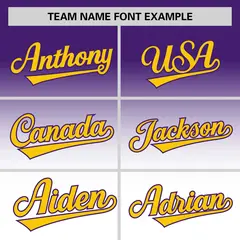White Purple Gradient Authentic Baseball Jersey 3
