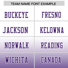 White Purple Gradient Fashion Authentic Football Jersey 3