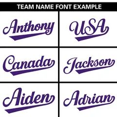 White Purple Gradient Side Star Pattern Baseball Jersey 3