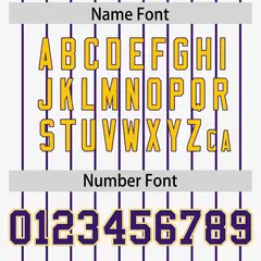 White Purple Gradient Stripe Fashion Sleeves Baseball Jersey 4