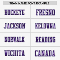White Purple-Gray Raglan Side Pattern Football Jersey 3