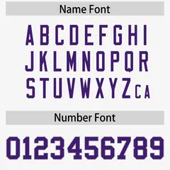 White Purple-Gray Raglan Side Pattern Football Jersey 4