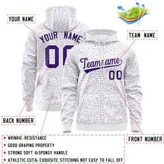 White Purple Leopard Print Varsity Full-Zip Letterman Jacket Hoodie 4