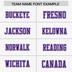 White Purple-Light Purple Raglan Side Pattern Football Jersey 3