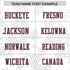 White Purple-Old Gold Graffiti Line Football Jersey 3