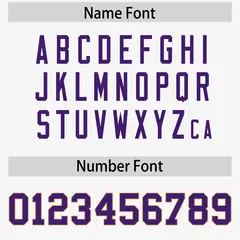 White Purple-Old Gold Raglan Side Pattern Football Jersey 4