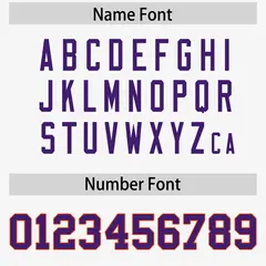 White Purple-Orange Raglan Side Pattern Football Jersey 4