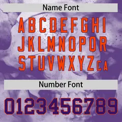 White Purple Orange Skeleton Graffiti Baseball Jersey 5
