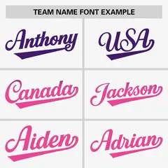 White Purple-Pink Gradient Side Baseball Jersey 3