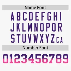 White Purple-Pink Gradient Side Baseball Jersey 4