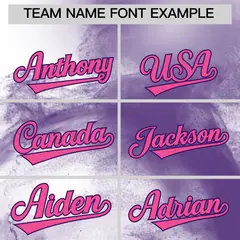 White Purple Pink Skeleton Graffiti Baseball Jersey 3