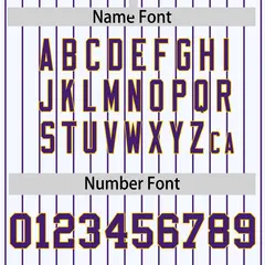 White Purple Pinstripe Raglan Varsity Letterman Baseball Jacket 4