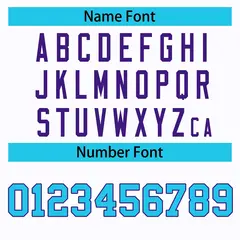 White Purple-Powder Blue Classic Hockey Jersey 4