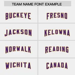 White Purple Retro Sleeve Line Authentic Football Jersey 3