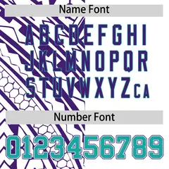 White Purple Split Tribal Baseball Jersey 4