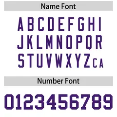 White Purple Square Neckline Football Jersey 4