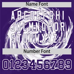 White Purple Swirl Graffiti Baseball Jersey 4